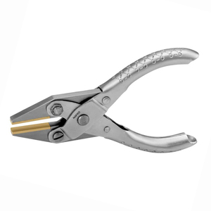 Industrial Jewelry Pliers Parallel Flat Nose Plier Brass <b>Jaws</b> No Spring 125mm Jewelry Making Tools <b>Watch</b> Optical Bending Tools - Product Image 1