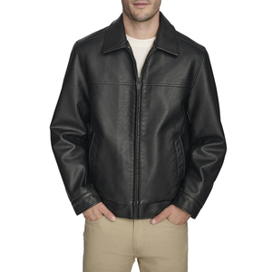Premium <b>Leather</b> <b>Jacket</b> for Men Motorcycle Inspired Outerwear with Tailored Comfort and Performance - Product Image 1
