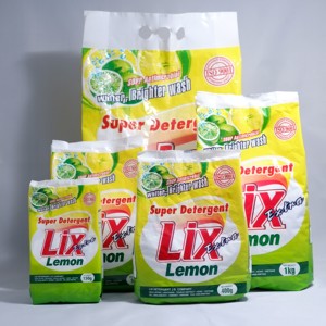 Great Quality ISO Factory Price LIX LEMON Scented Laundry <b>Detergent</b> Powder OEM/ODM Customizable Available Popular Washing Choice - Product Image 1