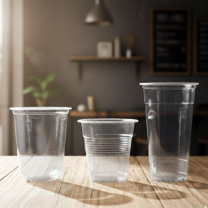 Vasos Desechables de Plástico PP de Pared Simple QUANG QUAN, Redondos de 95 mm, en Tamaños de 16/20/24 oz para Bebidas Frías, Café Helado, Jugo, Té, Leche - Product Image 2