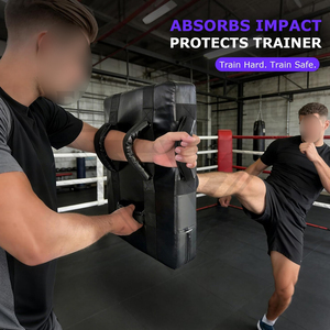 Equipo de Entrenamiento de Artes Marciales, Escudo de Patadas de Cuero con Doble Costura para Muay Thai y MMA, Objetivo de Boxeo de PVC para Entrenamiento de Artes Marciales - Product Image 3