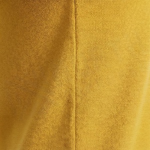 Polo en tricot uni pour homme, manches courtes, fermeture éclair, style décontracté, jaune - Product Image 5
