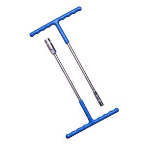 T <b>Spanner</b> Industrial Grade 8mm Chrome Vanadium Steel Multipurpose Hand Tool with Blue PVC Grip for Repair 6mm to 15mm - Product Image 1