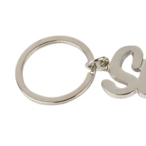 <b>Silver</b> Keychain Metal <b>Key</b> <b>Ring</b> Elegant Polished <b>Key</b> Holder Decorative Bag Charm Lightweight Durable Everyday Accessory Gift - Product Image 4