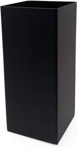 Jarrón Cuadrado Negro Moderno, Maceta Decorativa, Elegante Soporte para Plantas de Escritorio, Centro de Mesa Contemporáneo y Elegante - Product Image 4