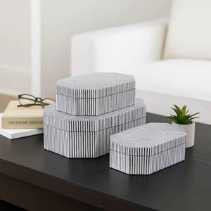 Decorative <b>Storage</b> Boxes Octagonal Jewelry Box Modern Home Organizer Keepsake Container Set Minimalist Bone Inlay Decorative Box - Product Image 1
