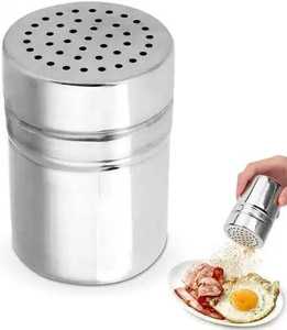 Stainless Steel Dredge Shaker Spice Dispenser Handle Sugar <b>Salt</b> Pepper Shaker Seasoning Canister Commercial Kitchen Tools - Product Image 6