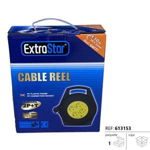 Enrouleur de câble de 10 mètres avec prise 4 broches pour systèmes électriques de camping-car Enrollacable 4 BASE 10M - Product Image 1