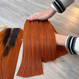 ผมเวอร์จินเวียดนามสีขิงตรงธรรมชาติ ผมแท้คุณภาพสูงแบบซุปเปอร์ดับเบิ้ลดรอว์ จัดส่งรวดเร็วจากโรงงาน ซุปเปอร์ดรอว์ - Product Image 4