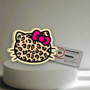 Herramientas de Belleza Ecológicas Personalizadas: Placas Acrílicas Ovaladas con Diseño de Hello Kitty, Lazo Rosa y Mariposa, Herramienta Magnética para la Elaboración de Pestañas - Product Image 2