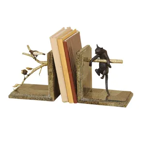 Heavy Duty Metal <b>Book</b> Stand Strong Reading Support for Large Reference BooksAluminium Gold-Plated <b>Book</b> Stand for <b>Study</b> Desk UK - Product Image 1