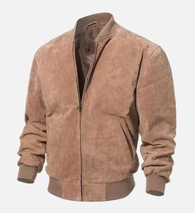 OEM <b>Men</b> Leather <b>Jacket</b> Premium Casual Motorcycle Fashion Coat Stand Collar Front Windproof Waterproof Customizable Bulk Orders - Product Image 4