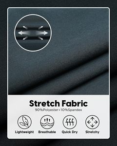 Pantalones Cortos Deportivos para Hombre, Uso Diario, Transpirables, Ligeros, de Lona, Cómodos y Flexibles para Entrenamientos - Product Image 5