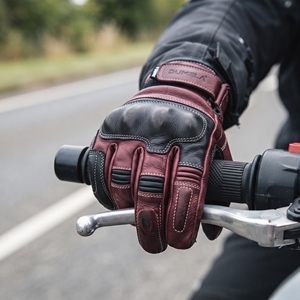 Dumela Leather Full Finger <b>Motorbike</b> Gloves <b>Green</b> Breathable Wrist Support Sporty Cycling Gloves - Product Image 4