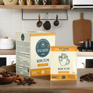 กาแฟโรบัสต้าฮันนี่ ดาลากอน คอนทัม บดละเอียด สไตล์เอสเพรสโซ คั่วเข้ม รสคาราเมลหวาน คาเฟอีนสูง ราคาดีที่สุด นำเข้าจากเวียดนาม - Product Image 1