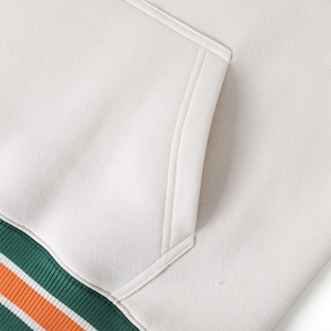 High-Density Foam <b>Print</b> Custom <b>Neutral</b> Prep Hoodie Cotton Fleece Unisex Collegiate Style Hoodie Cotton Fleece Heavyweight Bulk - Product Image 6