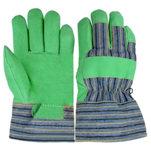 Guantes de Trabajo de Cuero Vacuno de Primera Calidad, Duraderos, con Puño Reforzado de Goma, Protección Industrial, Estilo Canadiense - Product Image 3