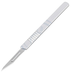 Lames de scalpel chirurgical en acier au carbone stériles réutilisables pour la chirurgie manuelle et laparoscopique - Product Image 1