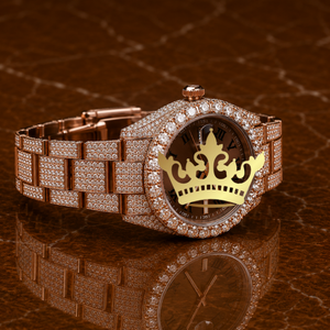 High Quality Classic Antique Luxury Fashion Simple Square Case Stainless Steel Quartz Movement Moissanite Full Pave Custom Blue - Product Image 2