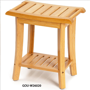 Taburete de baño de bambú - Product Image 2