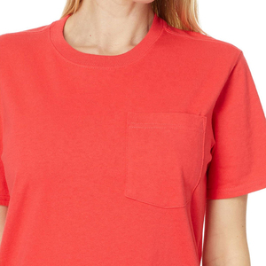 T-shirt quotidien pour femme en coton à manches courtes, haut décontracté respirant en tissu d'été, coupe ajustée, vêtement doux en coton pour femme - Product Image 6