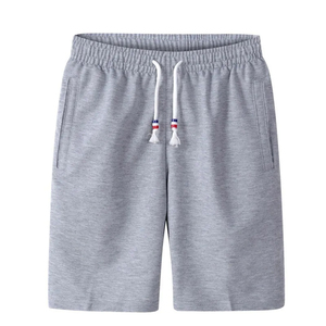 Shorts Bermuda en Coton Uni pour Homme avec Cordon de Serrage à la Taille, Décontractés, Taille Mi-Haute, Respirants, en Tissu Tricoté - Product Image 3