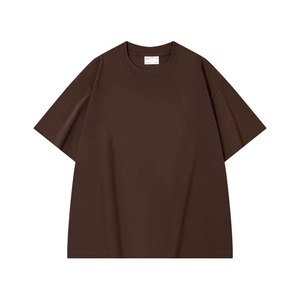 T-shirt décontracté ample à manches courtes pour homme, en coton tricoté 100% (300 g/m²), anti-boulochage, coupe oversize à épaules tombantes, idéal pour l'été - Product Image 5