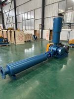 Souffleur à lobes industriel électrique, compresseur d'air, pompe à vide, moyenne pression 380V pour l'aquaculture, l'élevage de poissons et de crevettes en étang