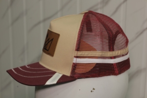 Gorra Trucker de Malla HAQ MEHARBAN SPORTS Marrón Beige con Logotipo 3D Bordado en el Lado Izquierdo, Ajustable, Unisex, Casual, de 5 Paneles, Estilo Urbano - Product Image 6