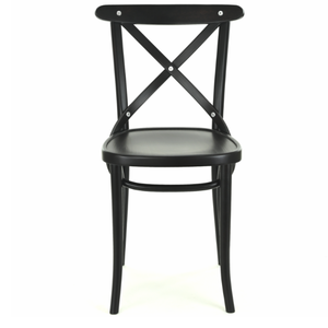 Chaise classique à dossier croisé en fer durable, de haute qualité et de qualité supérieure, pour une utilisation en extérieur et un confort domestique. - Product Image 2