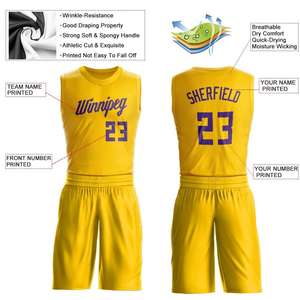 Uniforme de Baloncesto Personalizado con Nombre, Nombre del Equipo y Número, Jersey sin Mangas y Pantalones Cortos, Ropa Deportiva de Secado Rápido, Uniforme de Baloncesto Elegante - Product Image 2
