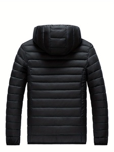 Veste matelassée pour homme, chaude, légère, à capuche, pour l'extérieur, décontractée, pour l'hiver - Product Image 2