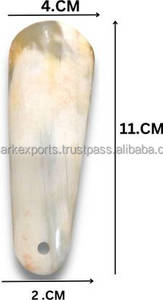 Premium Carved Buffalo Horn <b>Shoe</b> Horn Handmade Long Handle Comfortable <b>Grip</b> Durable Polished Natural Angel Design - Product Image 3