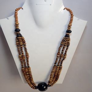 Collar de resina de estilo africano tradicional con cuentas de hueso inteligente Cadenas religiosas cristianas de moda y de moda Precio especial - Product Image 3