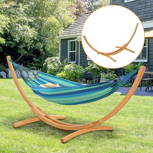 11FT Modern Wooden <b>Hammock</b> Stand Universal for Garden 484lbs Capacity Steel Fabric Rattan Accessories Outdoor Hotel Farmhouse - Product Image 2