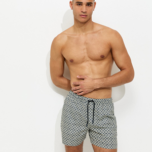 Shorts de survêtement pour homme en coton épais de haute qualité, taille élastique, décontractés, unis, écologiques, imprimés par transfert thermique style Hip Hop - Product Image 5