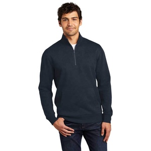 Suéter de punto para hombre con media cremallera, manga larga, a rayas, con bloques de color, cuello alto, ropa deportiva informal, sudadera de golf con cremallera de cuarto para hombre - Product Image 1