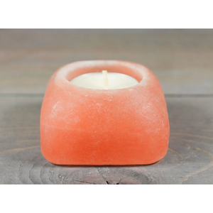 Portavelas Cuadrado de Sal Rosa del Himalaya Natural, Pulido, Decoración Moderna para el Hogar, Soporte para Velas de Té - Product Image 3