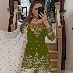 Colección de Trajes Sharara de Georgette Fox Completamente Cosidos, Especial para Bodas - Product Image 1