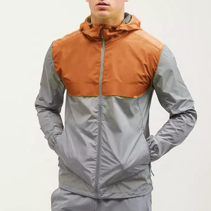 Wholesale <b>Waterproof</b> Lightweight <b>Men</b> Windbreaker Jacket Outdoor Hooded Sportswear Running <b>Coat</b> Breathable Windproof Outerwear - Product Image 4