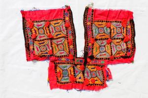 Banjara Neck Yoke Zari Patch Tribal Patch <b>Vintage</b> Neck Bohemian Clothing - Product Image 3