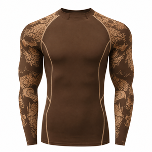Camisetas de Compresión de Manga Larga Unisex con Protección Anti-UV, Transpirables, UPF 50, Spandex/Poliéster - Product Image 1