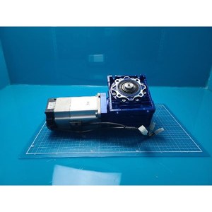 EUGENE TECH <b>Worm</b> Reducer + Servo Motor NMRV 050+MSMD082S1T Servo Motor <b>Gear</b> Reducer Assembly Used As Is Legacy Semiconductor E - Product Image 1