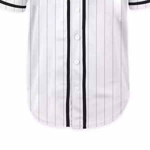 Camisetas de Béisbol al por Mayor, Personalizadas, Transpirables, de Malla de Poliéster/Algodón, con Botones, Tallas Grandes, Unisex - Product Image 6