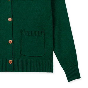 Cardigan en tricot torsadé pour femme, hiver, style vietnamien, 4 boutons, poches, décontracté, col en V, couleur unie, 100% acrylique, anti-plis, simple, ODM - Product Image 4