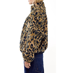 Veste Courte en Polaire Sherpa pour Femme, Fermeture Éclair Intégrale, Polaire Teddy, Hiver, Décontractée, Streetwear, Personnalisable OEM ODM, Vente en Gros - Product Image 2