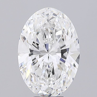Diamante Cultivado en Laboratorio de Corte Excelente, 3 CT, VS2, Color E, Ovalado Alargado, Certificado IGI, HPHT CVD, Diamante Suelto para Anillo de Compromiso