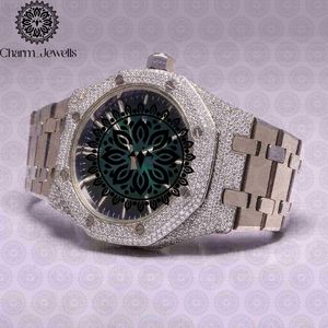 Charm_Jewells Luxury Stainless Steel <b>Watch</b> 42mm Round Case Sapphire Crystal Analog Dial Luminous Folding Clasp Unisex - Product Image 4