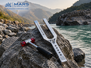 Clinical tuning fork Giant Tuning Fork with 528Hz & A432Hz Frequencies German Stainless Steel OEM Customizable Striker.. - Product Image 2