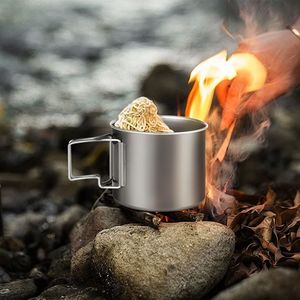 Tazza per bevande da campeggio all'aperto portatile con manico pieghevole - Product Image 6
